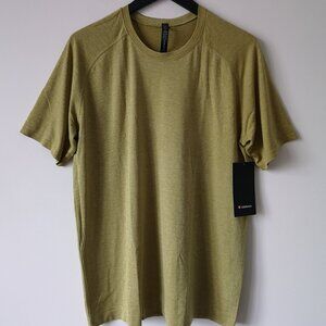 NWT LULULEMON AGLD/DWGN Yellow Green Metal Vent Tech SS 2.0 Top Shirt Men's XXL